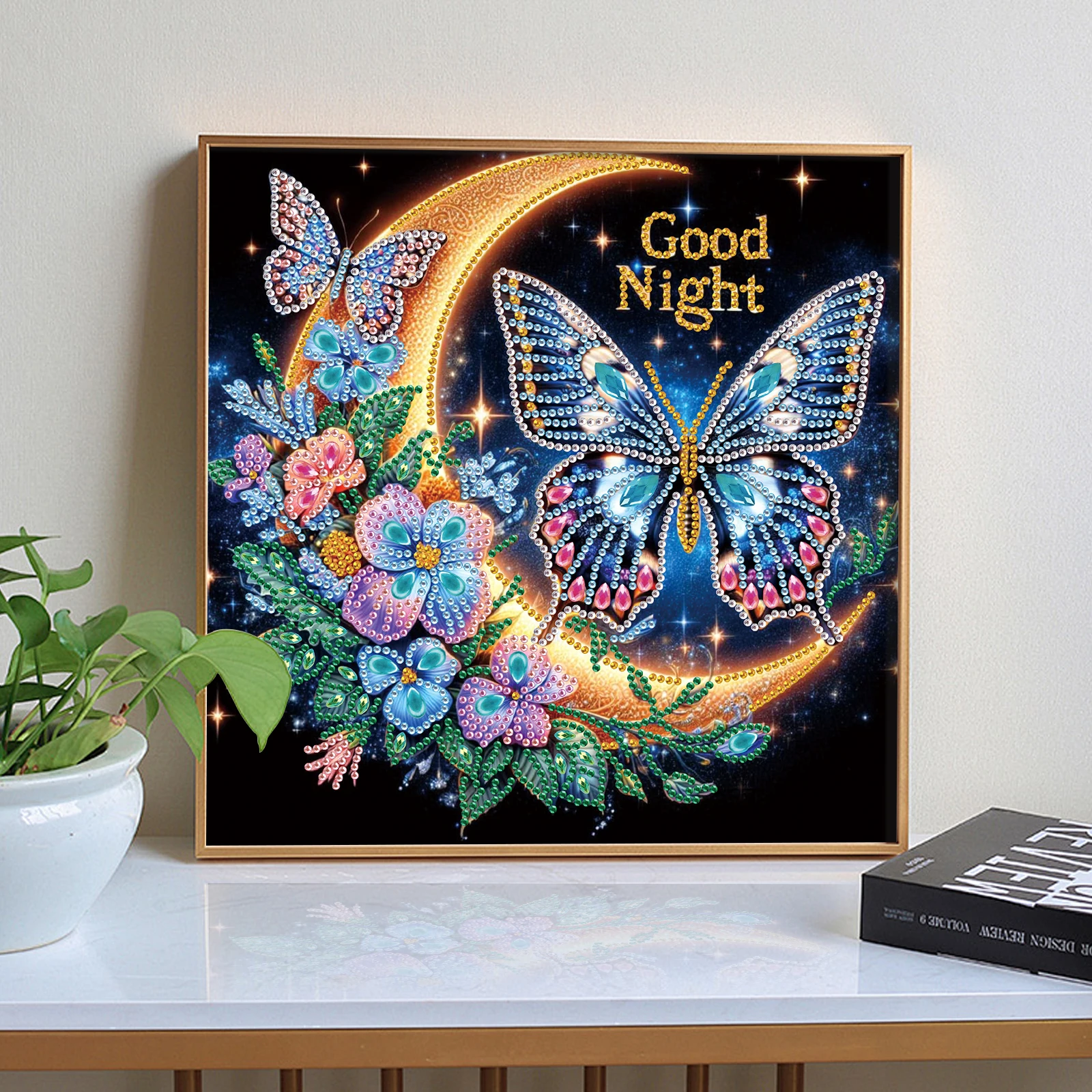 Butterfly Special Shape Diamond Art Painting Kit forAdult Beginner,Crystal Diamond SpecialShape Kit forHome Wall Decoration Gift view 6