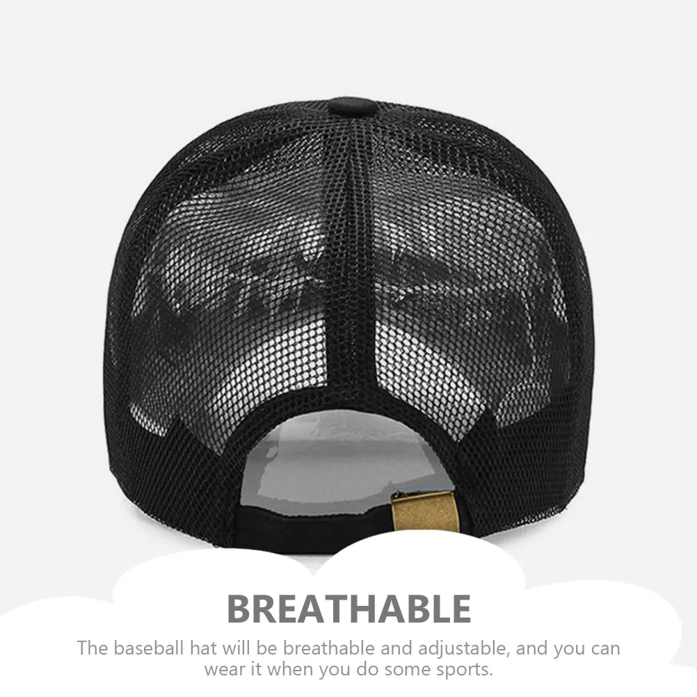 

Breathable Mesh Baseball Cap Men Women Hats Black Adjustable Sunproof Outdoor Sports Hat Summer Adults Peaked Caps