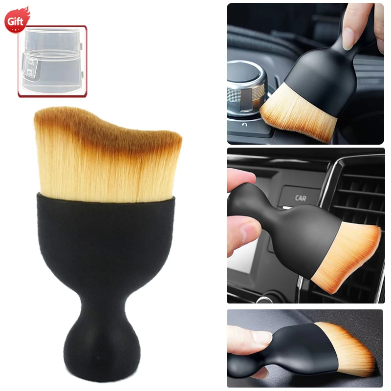 

Car Interior Cleaning Tool Air Console Cleaning Brush Air Conditioning Outlet Cleaning Brush Car Cleaning Accessories