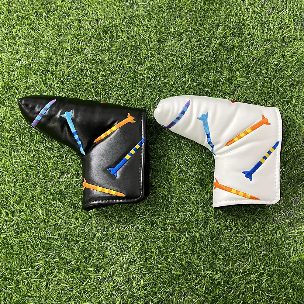Golf Rocket pattern Head cover Driver Head Covers Fairway Wood Head Covers Hybrid Head Covers Putter Cover Pu Leather