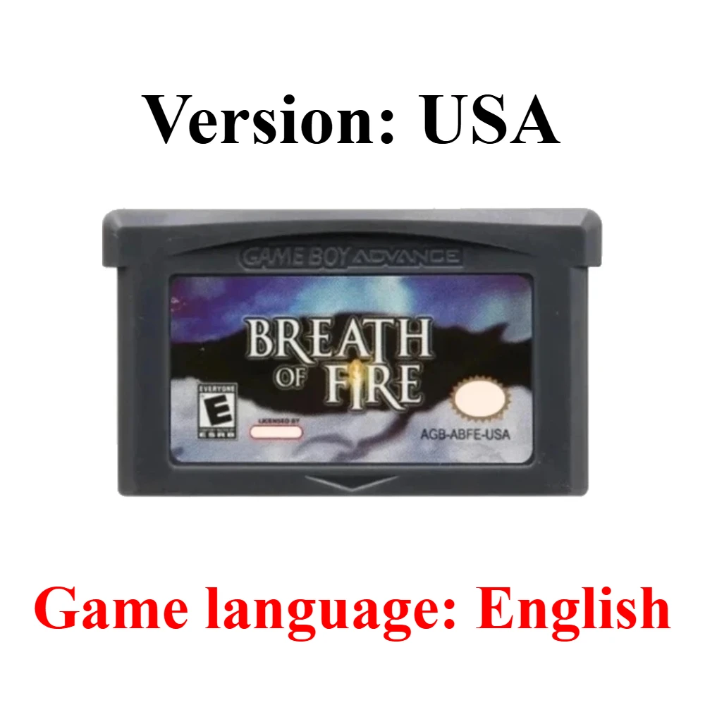 GBA Englische Spielkassette Final Fantasy Advance Wars Metroid Kirby Golden Sun Doom of Fire für GBA SP Spiel Klassische Spielkarte – Detail 19