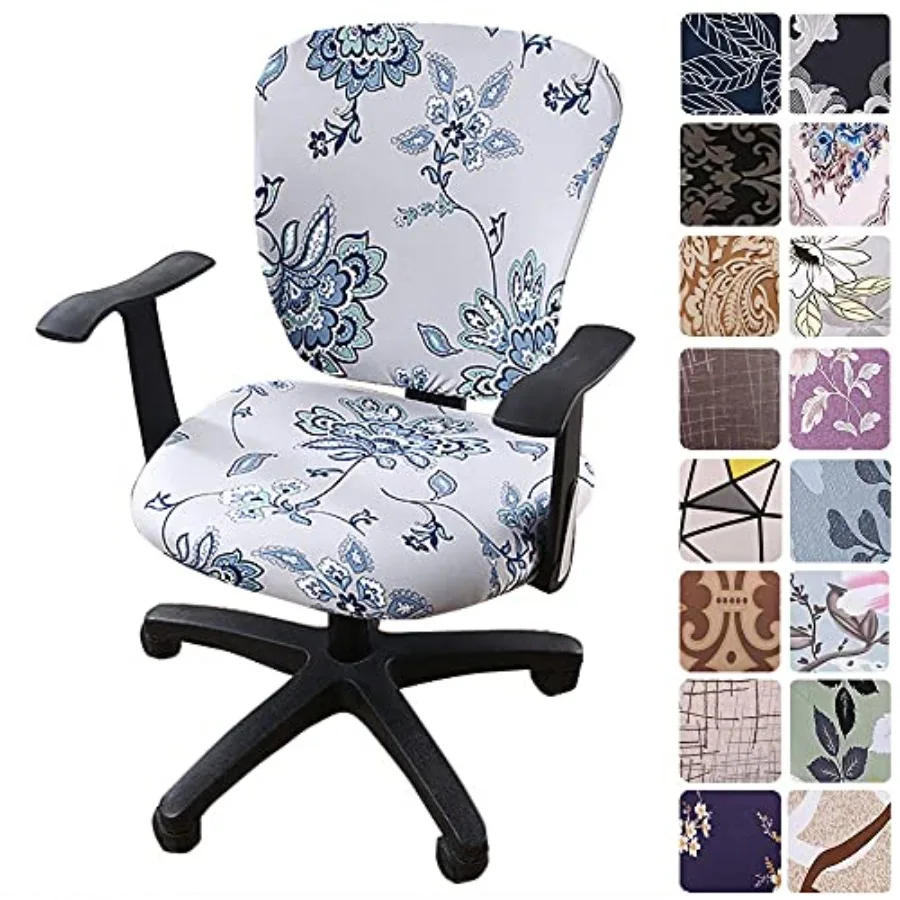 

Computer Office Chair Covers - Protective and Stretchable Universal Chair Cover Stretch Rotating Chair Slipcover