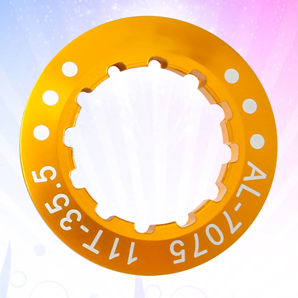 

7075 Aluminum Flywheel Cover Screw Nut Fixed Replacement Golden Durable Lightweight for Mountain Road Folding Bicycle