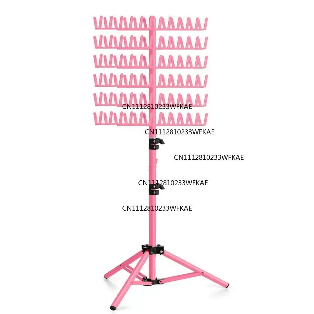 Soporte telescópico de hierro forjado para rastas y cabello trenzado, tipo suelo, para almacenamiento de pelucas y accesorios de peinado.