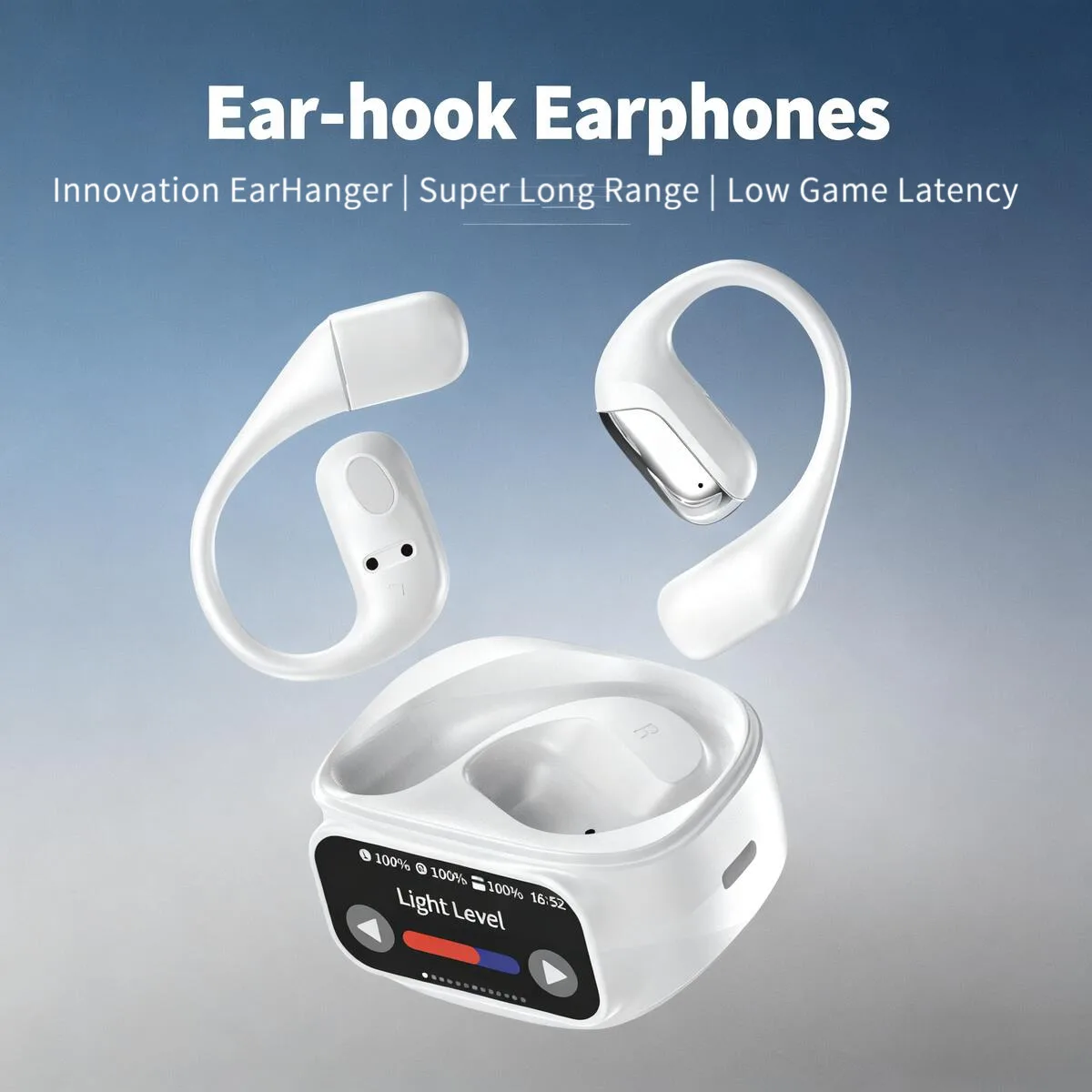 

New Bone Conduction Wireless Bluetooth Ear-hook Sport Earphones HIFI Long Battery Life Music Earsets For Android IOS Tablet Gift