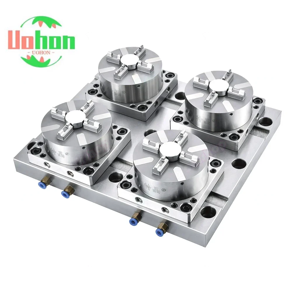 

D100 Curved Head Pneumatic Chuck for EDM Spark Machine Electrode Clamping Precision CNC Engraving Chuck Apply to ER/3R Interface