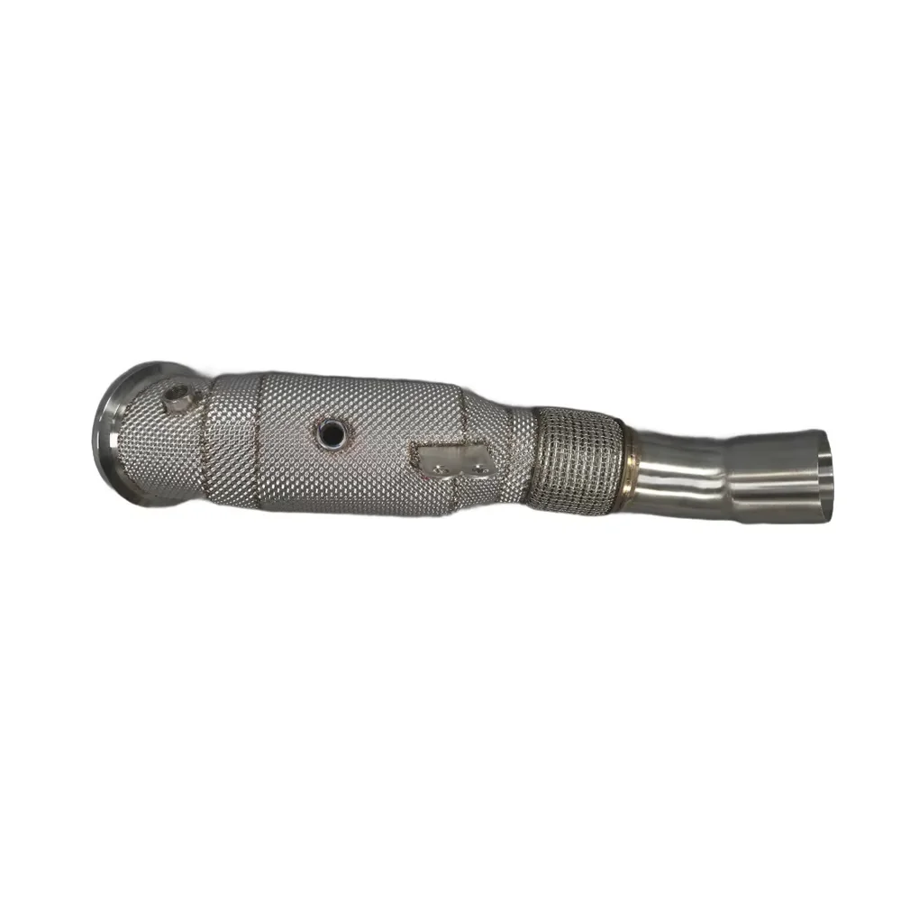 For F30 F32 B58 New JIAJUN Heat Shield Downpipe Exhaust 304 Stainless Steel 240i/340i/440i 3.0T Three-Way Tuning System
