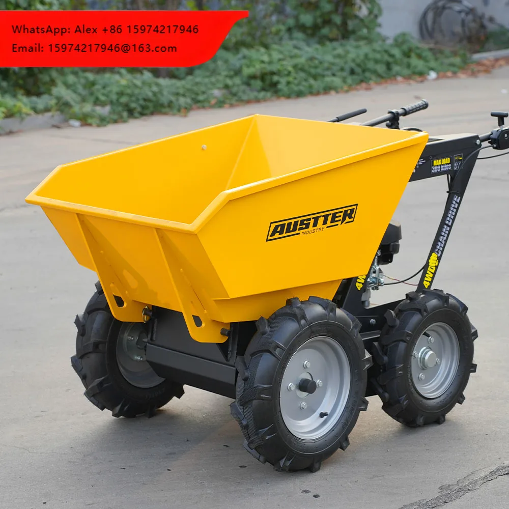 AUSTTER Petrol Power Wheel Barrow Mini Dumper Small Mini Dumper From China