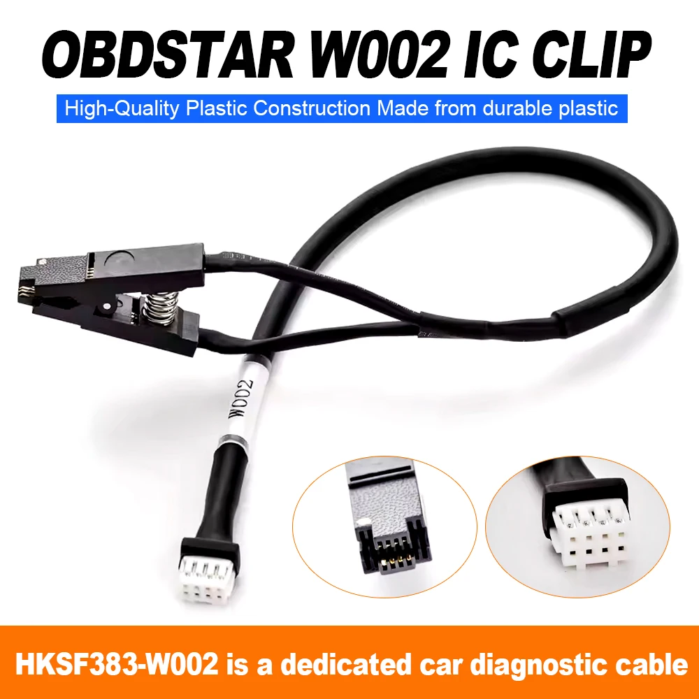 OBDSTAR W002 IC Clip SOP8 EEPROM Testclip für P001 Programmiergerät, ohne Entlöten des Chips, zum Lesen und Schreiben von ECU Immo, für Reparaturen am Werkbank, Autozubehör – Detail 2