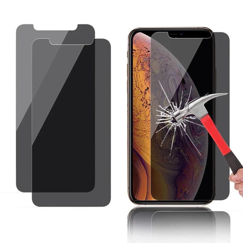 9H Anti Privacy Screen Protector for iPhone 8 7 Plus 6 6s Plus 5 5s SE Protective Glass For iPhone XS Max XR X  Anti Spy