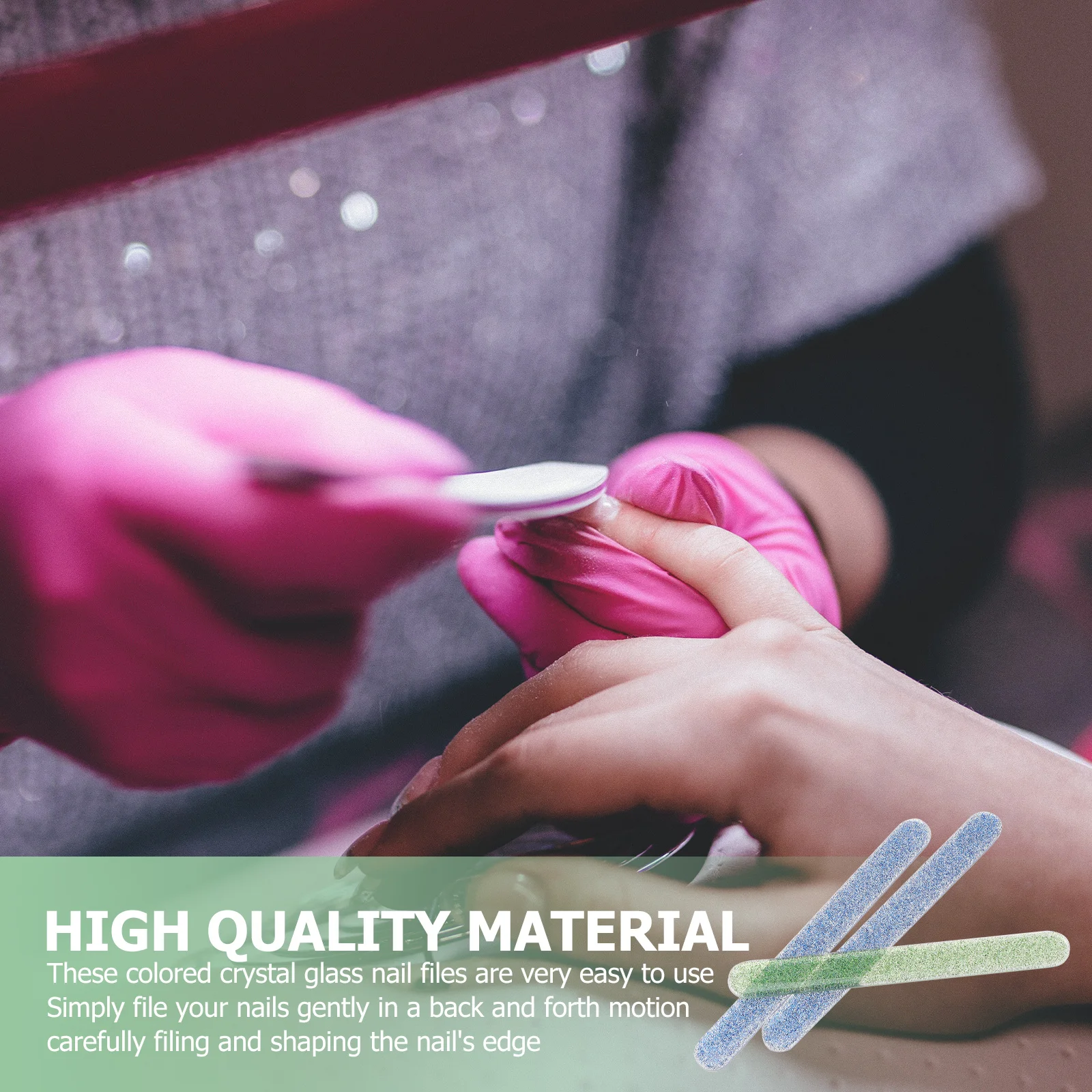 

3 шт., хрустальная стеклянная пилочка для ногтей, полировщик, профессиональный маникюрный аксессуар, гладкий, без травм, без боли, подарок для друзей