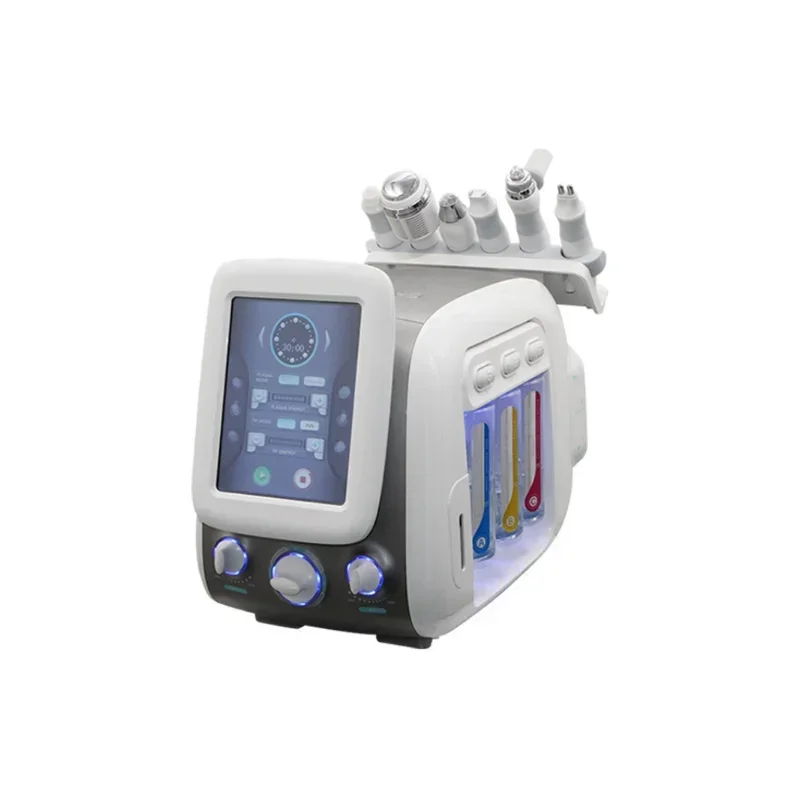 

Newest H2 O2 Dermabrasion Facial Machine with Heat Water Plasma Skin Nano Meso Function Small bubble