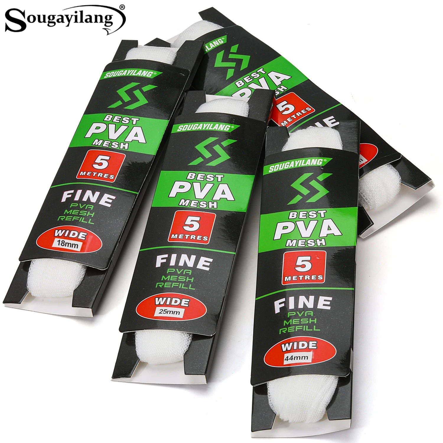 Sougayilang PVA Bait Net 5m a Set/Multiple Specifications Optional Water-soluble Bait Net Carp Fishing Quickly to Lure Fish