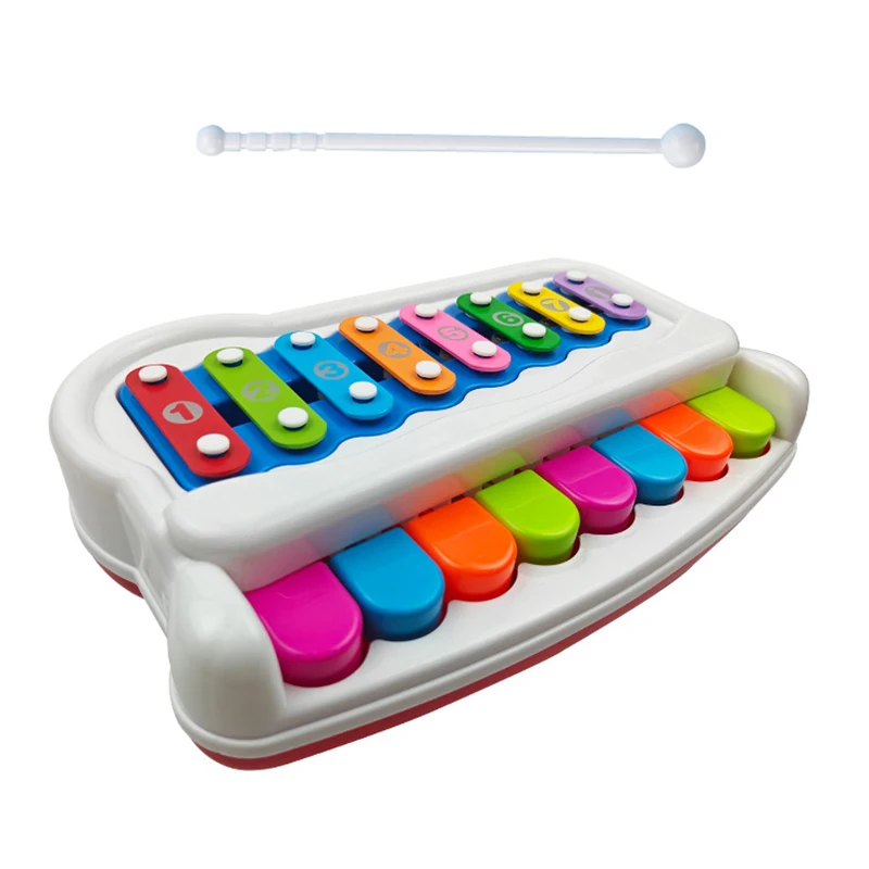 Instruments For Kids Multifunctional Baby Eight-Note Piano Two-In-One Musical Instrument Children's Music Toy Boys Girls Gifts