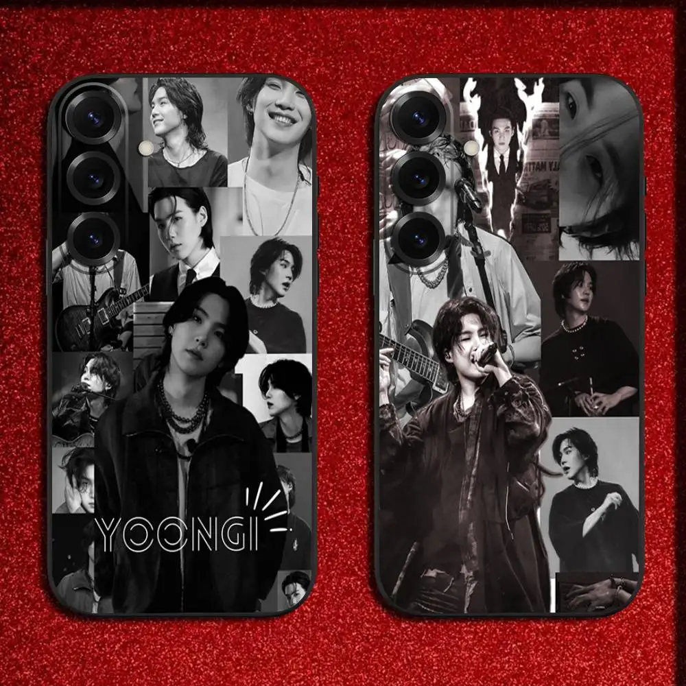 

Rapper A-Agust D M-Min Yoongi Phone Case For Samsung S25,S24,S21,S22,S23,S30,Ultra,S20,Plus,Fe,Lite,5G Black Cover