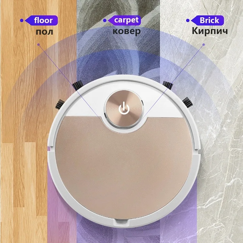 Robô Varrendo Inteligente com Grande Tanque De Água, App Móvel, Planejamento De Controle Remoto E Linha De Limpeza, Baixo Ruído, 2000 Pa Grande Sucção