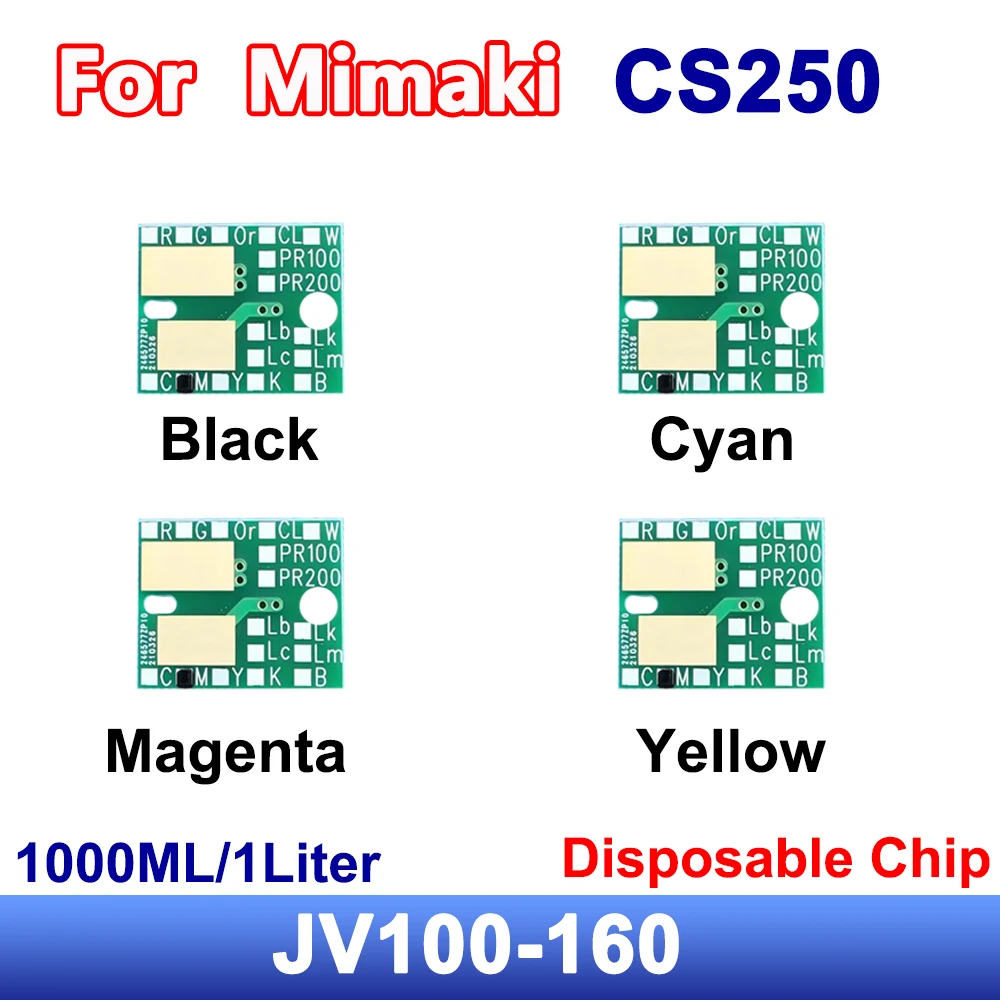 

1000 мл/1 литр CS250 CS 250 одноразовый чип для бутылки с чернилами для Mimaki JV100-160 JV100 160