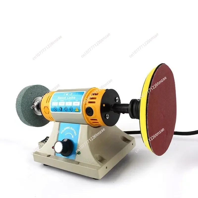 Desktop Multifunctional Polishing Grinder Jade Engraving Machine Double Head Electric Speed Regulation,