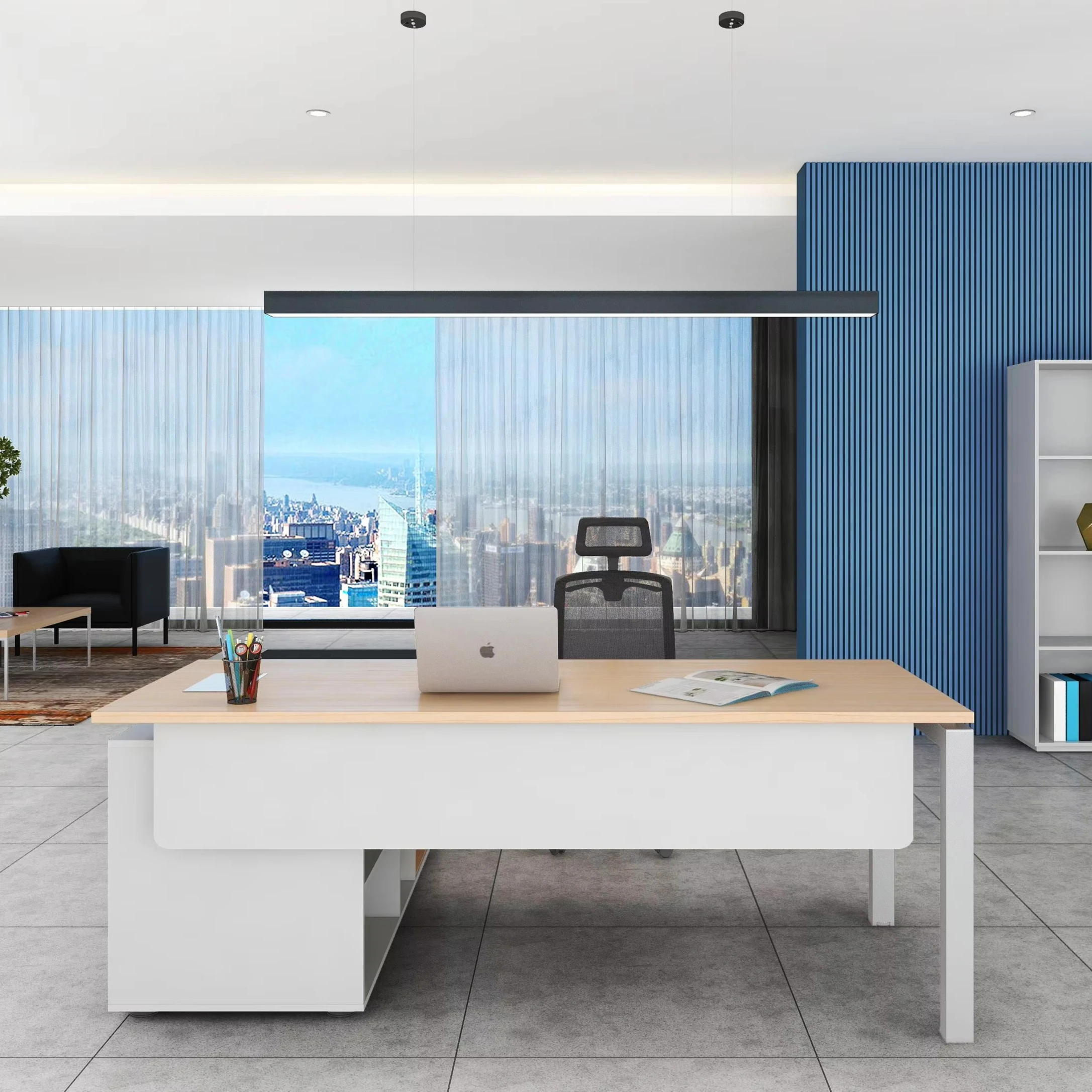 現代的なエグゼクティブデスク、オフィススタッフ向けオープンワ - Office Furniture Design のレビューと価格