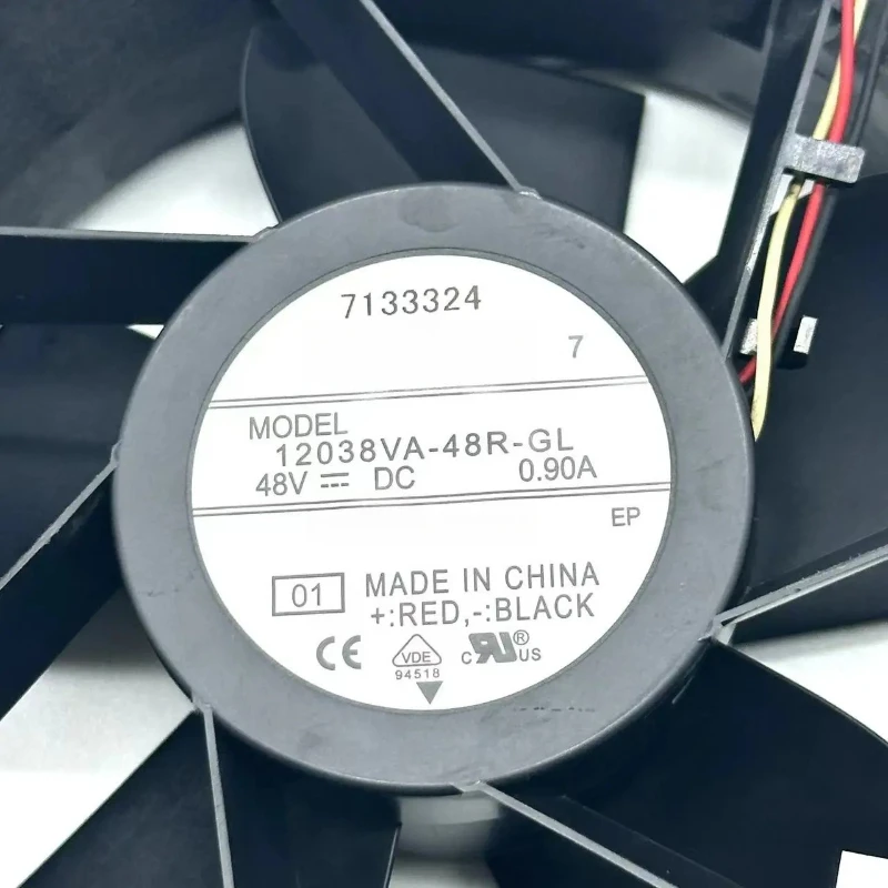 

Brand New Original 12038VA-48R-GL DC 48V 0.90A 120x120x38mm 3-Wire Server Cooling Fan Fast delivery
