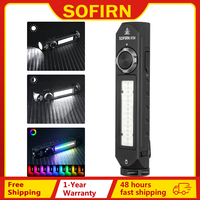 Sofirn IF24 RGB Light SST40 2000lm Powerful LED Flashlight 5V 2A 18650 USB C Rechargeable Torch IP66 Waterproof with Magnetic