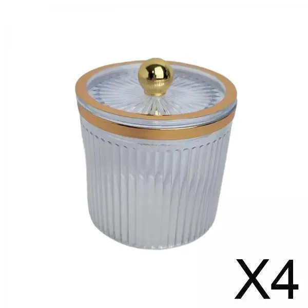 

Ватный тампон для макияжа в ванной комнате, держатель для банок, прочная канистра для хранения, пылезащитная крышка, органайзер для домашнего комода