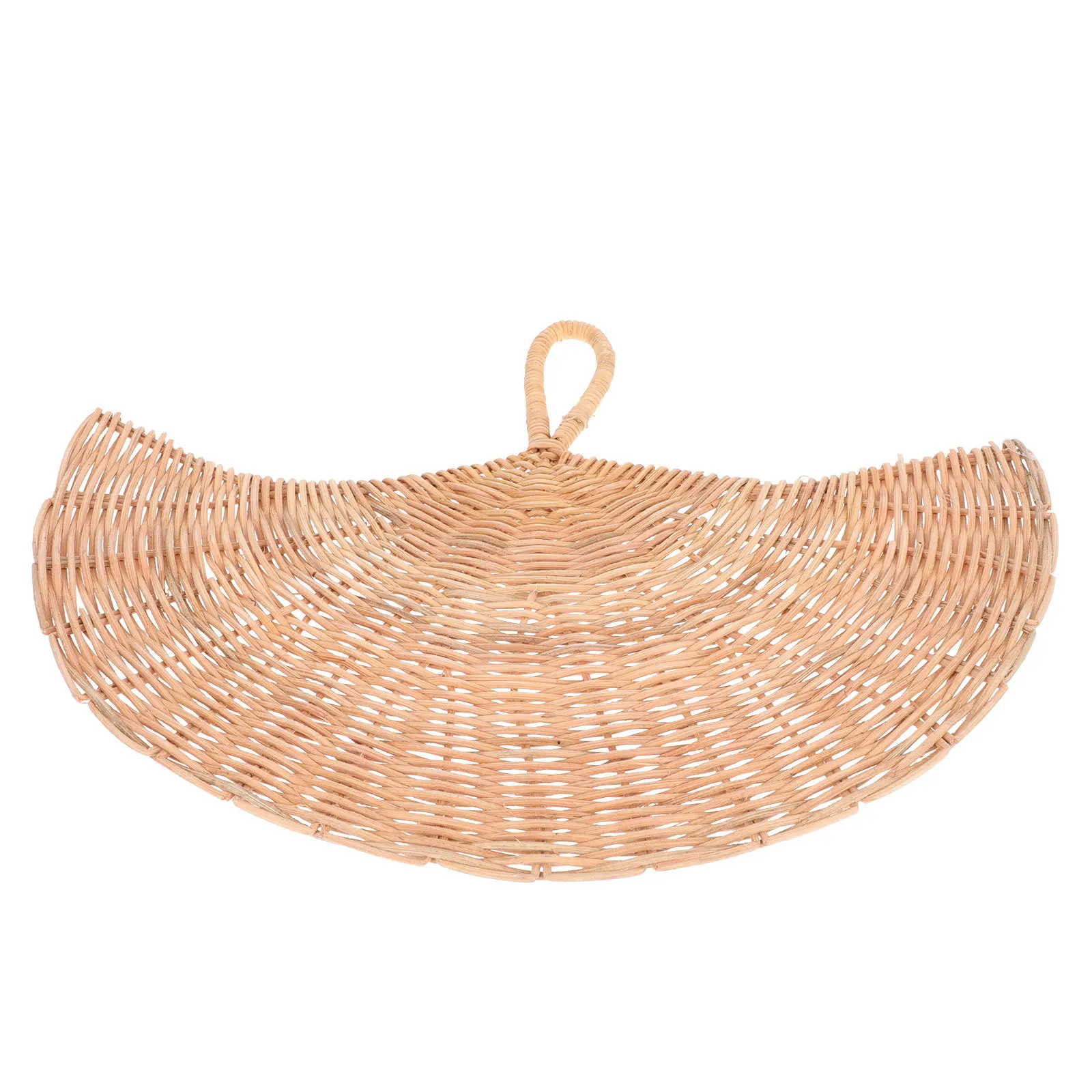 

1pcs Fan Shape Rattan Pendant Hanging Decor For Home Office Wall Art Handmade Woven Craft Party Scene Layout Decoration