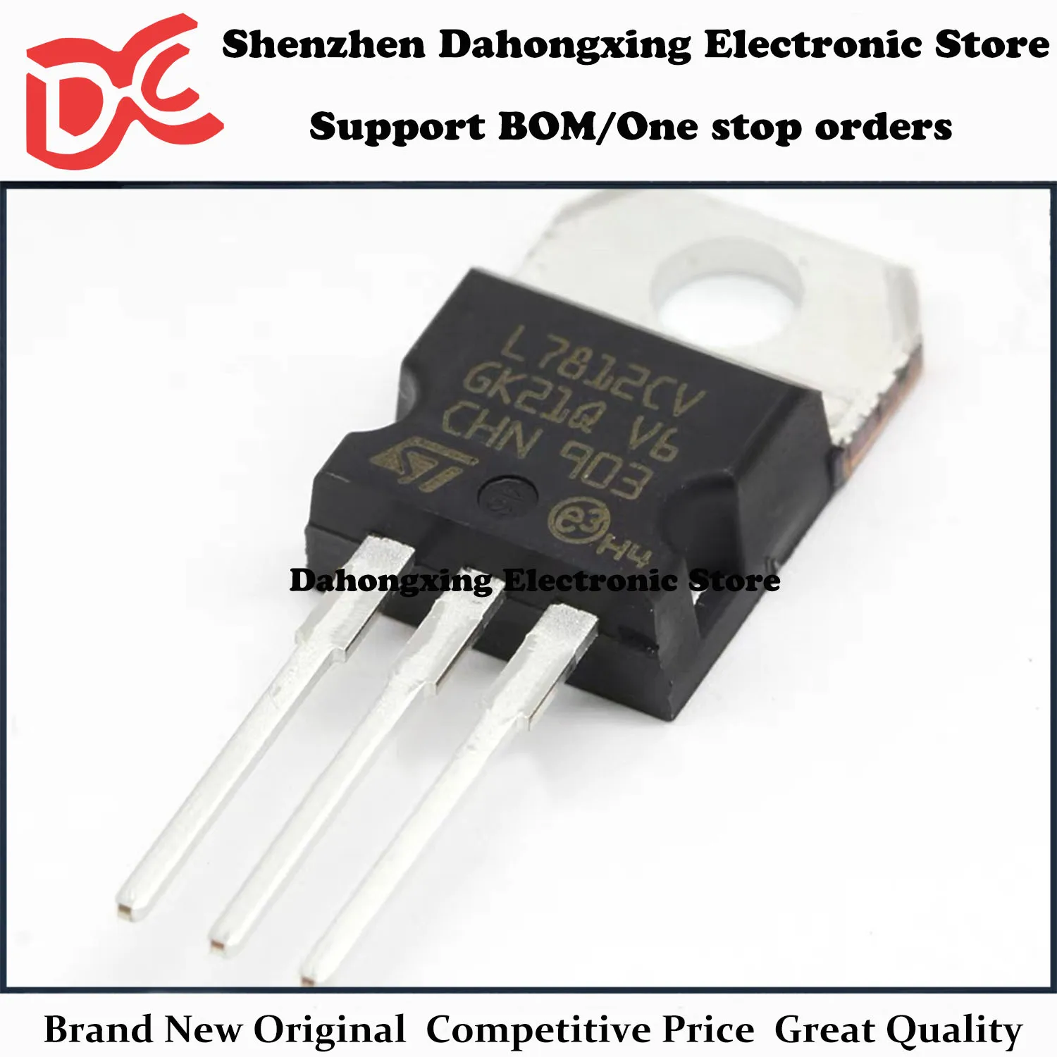 New Original 20Pcs L7812CV L7812 TO-220 1.5A Three-terminal Voltage Regulator Transistor Electronic Components Great Quality