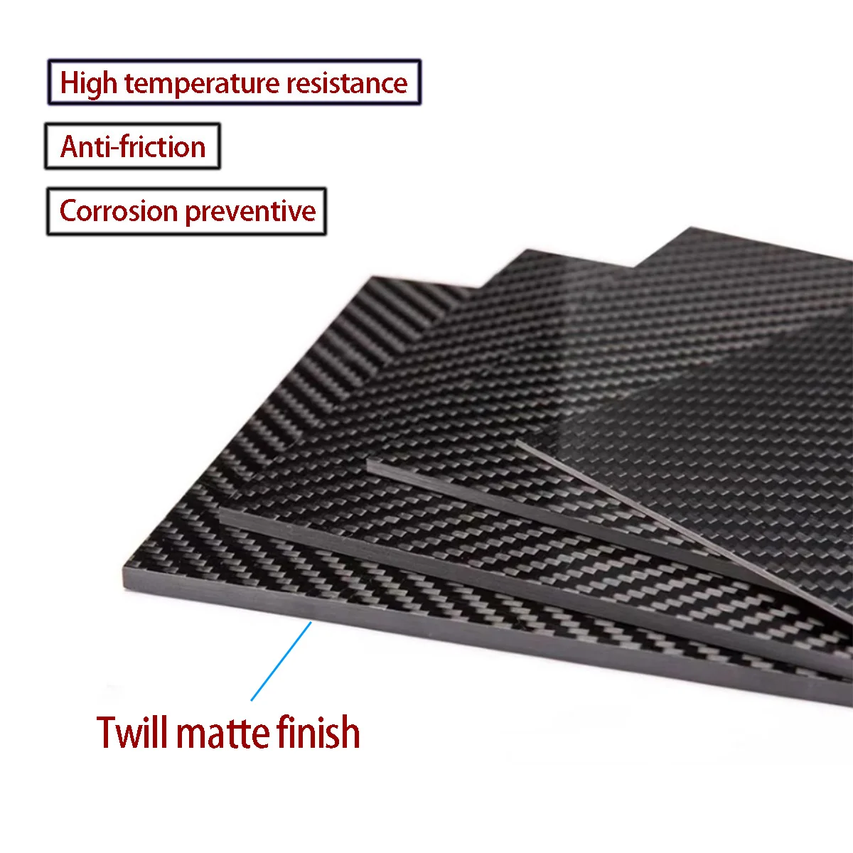 1 قطعة 3K عالية القوة ألياف الكربون مجلس مخصصة خفيفة للغاية ألياف الكربون مجلس سمك: 0.2/0.5/1/1.5/2/3/4/5 ~ 10 مللي متر