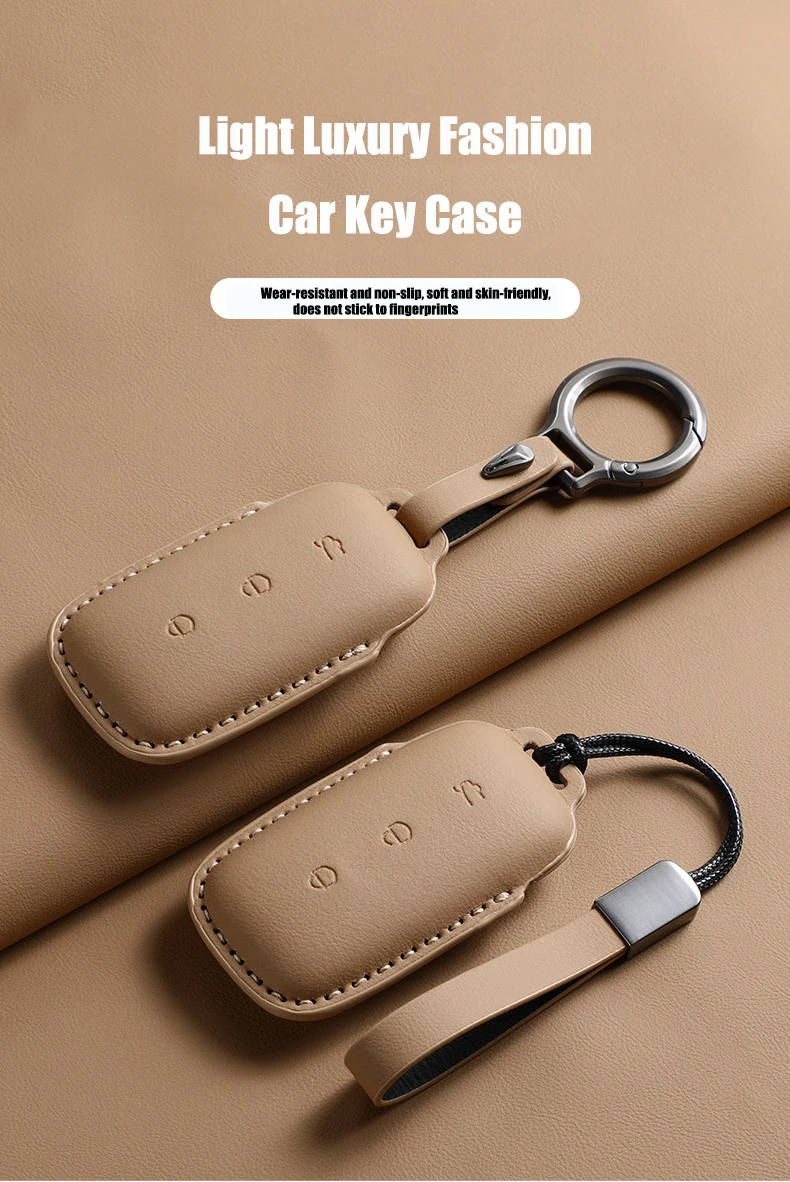 Leder-Autoschlüsselhülle für Geely Starray EM-i EX5 2026 2025 Galaxy L6 L7 EX5 EM-i Galaxy M9 Proton EMas 7 PHEV Zubehör – Detail 2