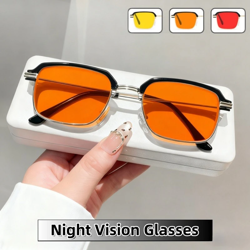 

Men's Metal Night Vision Anti-blue Light Glasses Computer Special Eye Protection Eyeglasses Anti-radiation Anti-fatigue