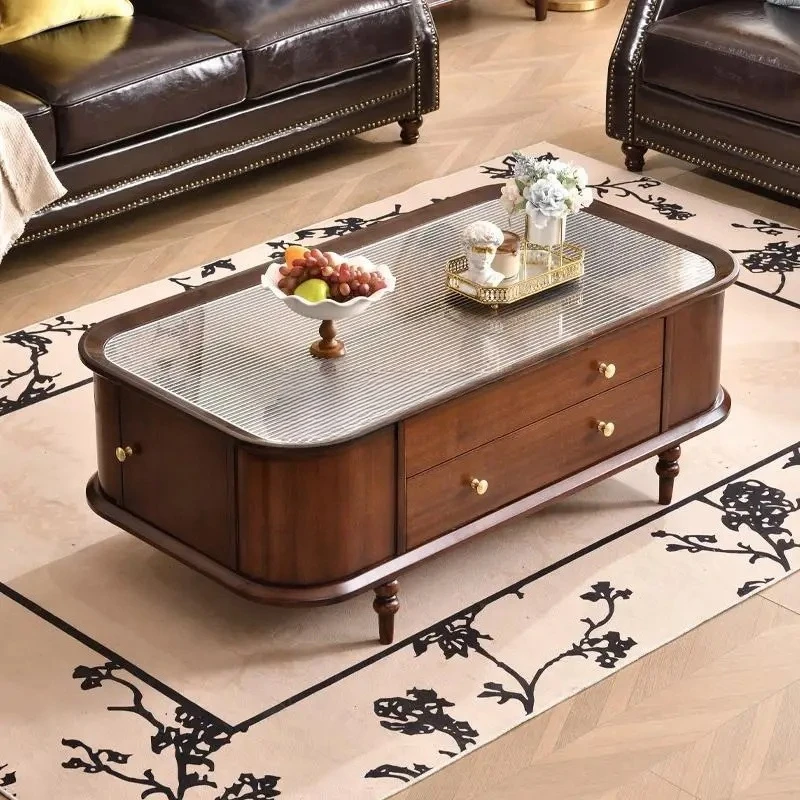 

Журнальный столик для гостиной, бытовой, французский, ретро, чайный столик, элитный, средневековый, стеклянный, чайный столик, светильник, роскошный, современный, элитный, смысл