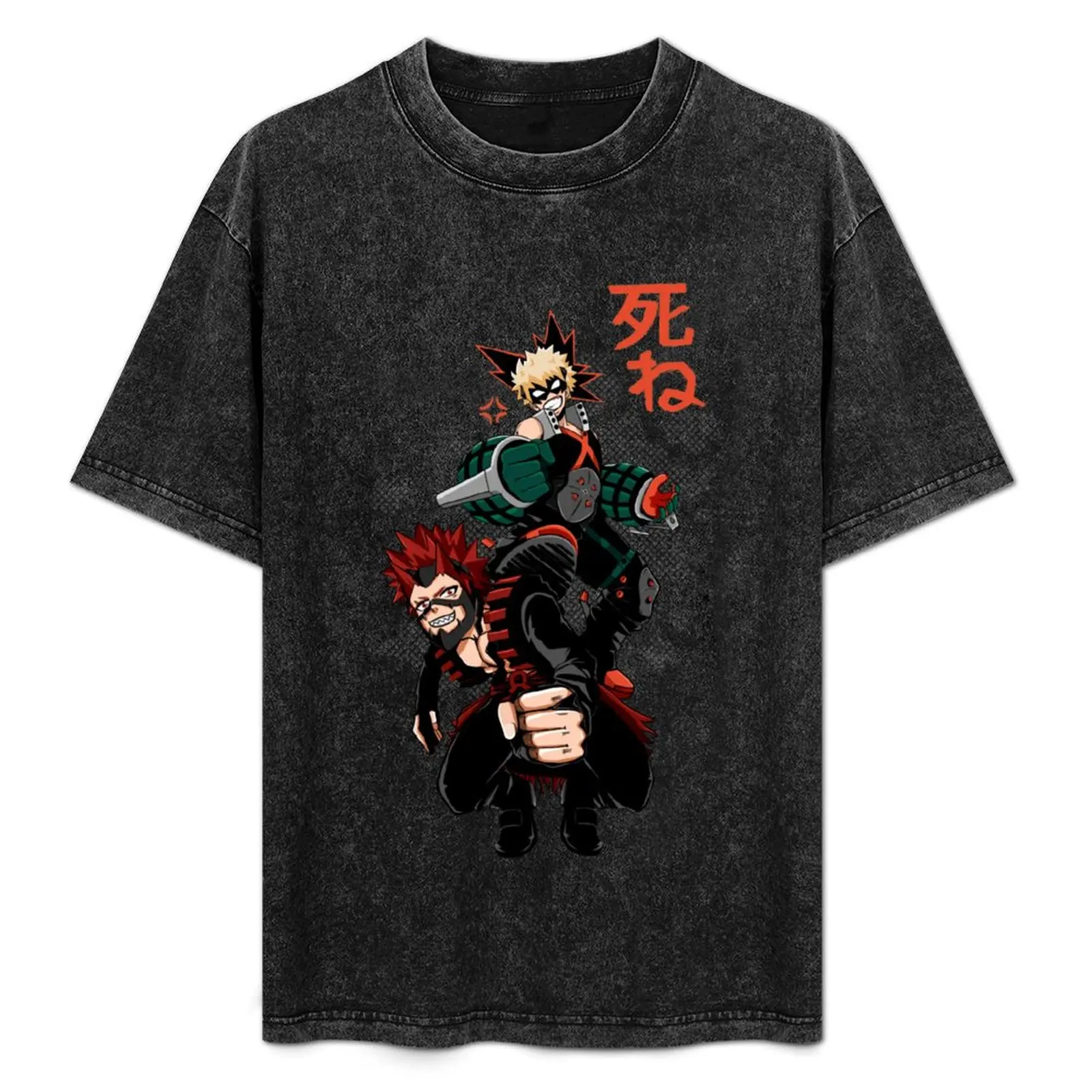 

Kirishima and Bakugou T-Shirt T-shirts oversize summer 2025 Luxury man kawaii clothes t shirt men