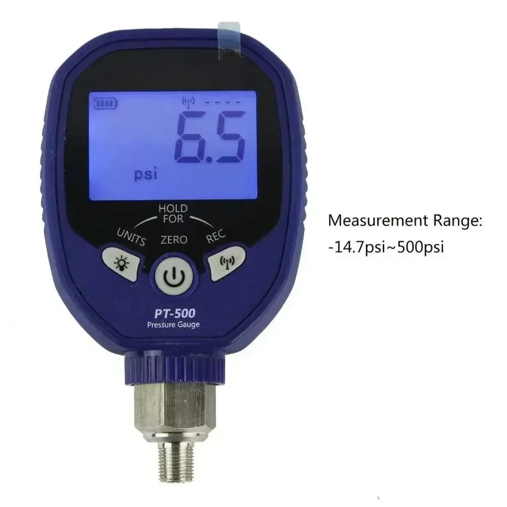 

PT-500/PT-800 Wireless Digital Manifold Pressure Gauge for R134a Refrigerant HVAC Diagnostic Tool