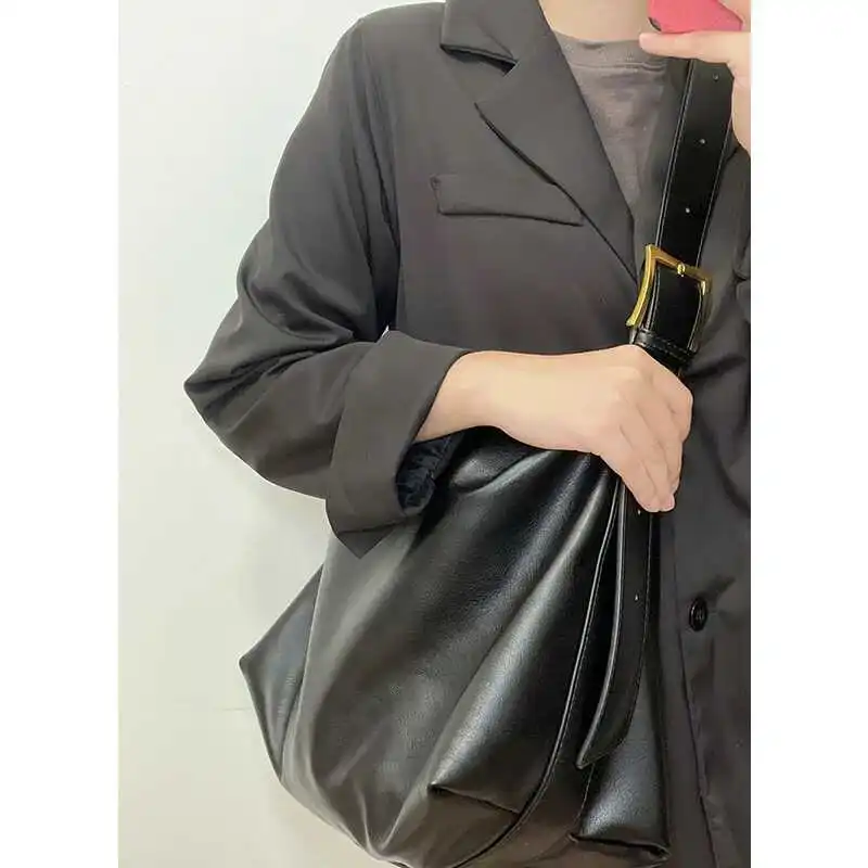 

Trendy Lazy Sle Women's Crossbody Bag 2025 New Commuter Tote Bag Large Capaci Single oulder Bag Casual Simple Sle