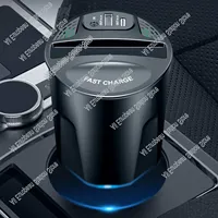 Car Cup Type Phone Holder Fast QI Wireless Car Charge Multifunctional Car Phone Mount Stand Cup Holder For iPhone Samsung Xiaomi