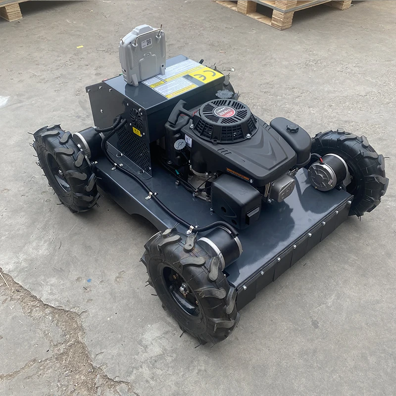 

Customized Ce certified 550mm manufacturer sells remote-controlled tracked intelligent lawn mower at a low price