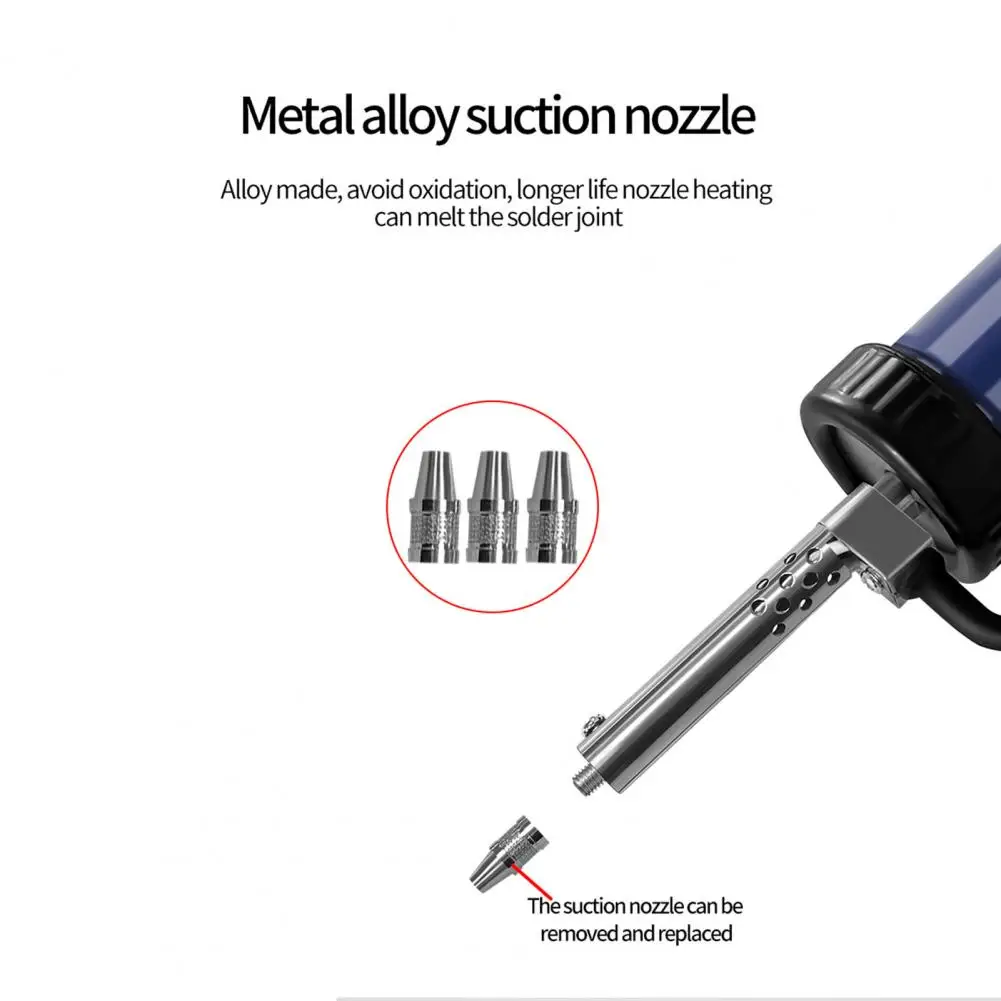 Practical with 3 Nozzles Efficiency Automatic Electric Vacuum Soldering Remove Pump Industrial Accessories