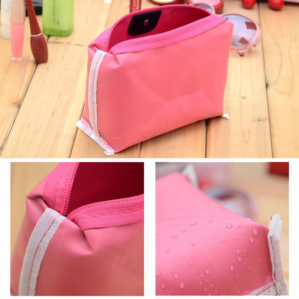 Reise Kosmetik Tasche Tragbare Bunte Wasserdicht Make-Up Lagerung Tasche Geldbörsen Frauen Zipper Make Up Organizer Mini Lagerung Kupplung