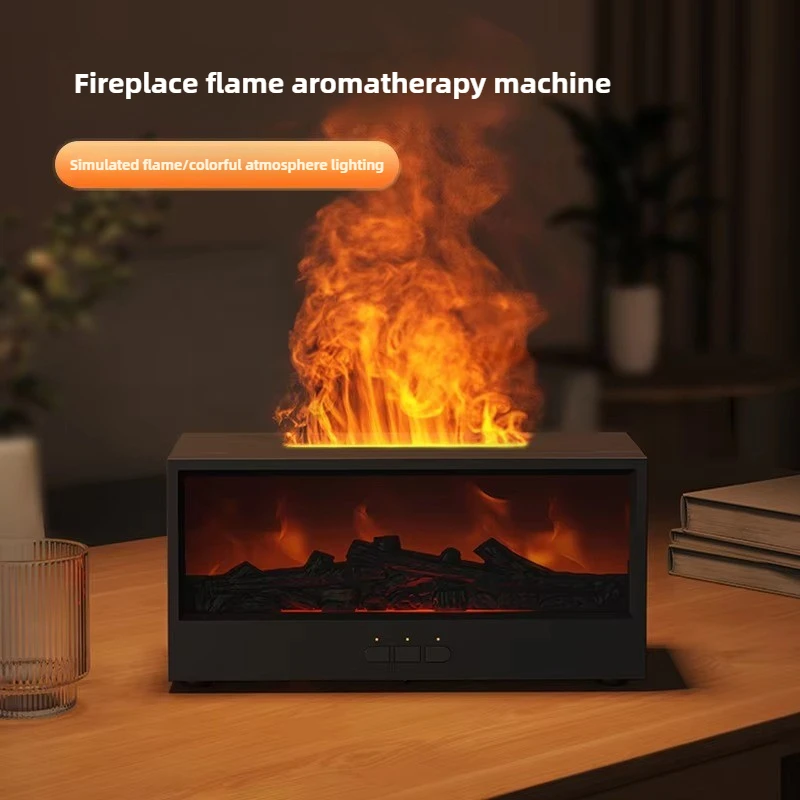 2025 تصميم جديد الموقد مستطيلة لهب بالموجات فوق الصوتية 7 صمام ثنائي باعث للضوء ناشر رائحة #5