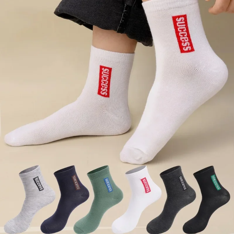 6Pairs Men Bamboo Fiber Autumn Winter Socks Breathable Cotton Soft Sports Sock Deodorant Business High Quality Male Ankle Socks image 3
