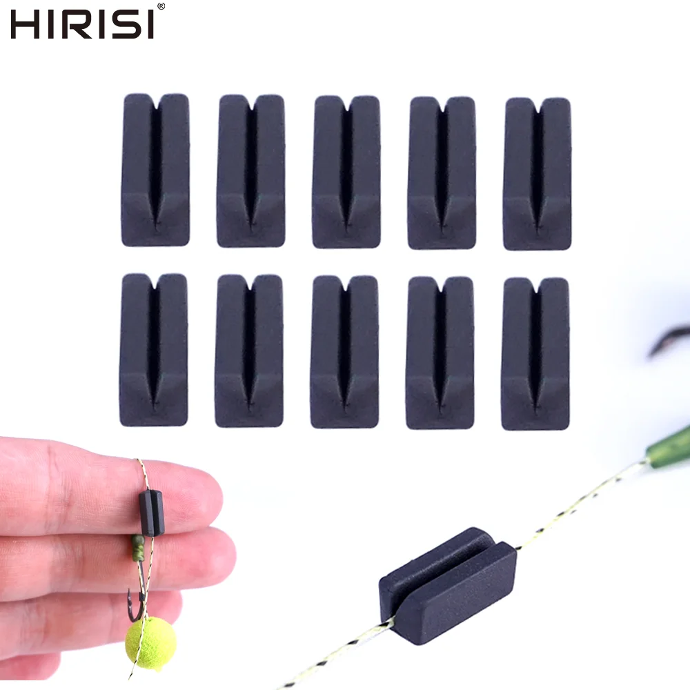 Hirisi AG210 10/20 Stück Wolfram-Schnellwechsel-Schnur-Sinker, Gewichte, hochdichte Anti-Tangle-Terminal-Gerät für Karpfenangeln