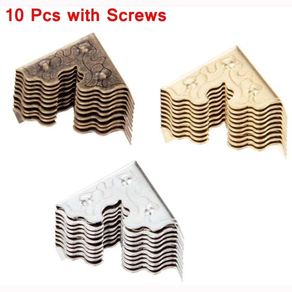 

25mm Decorative Metal Crafts Wooden Case Corner Protector for Furniture Corner Brackets Corner Foot