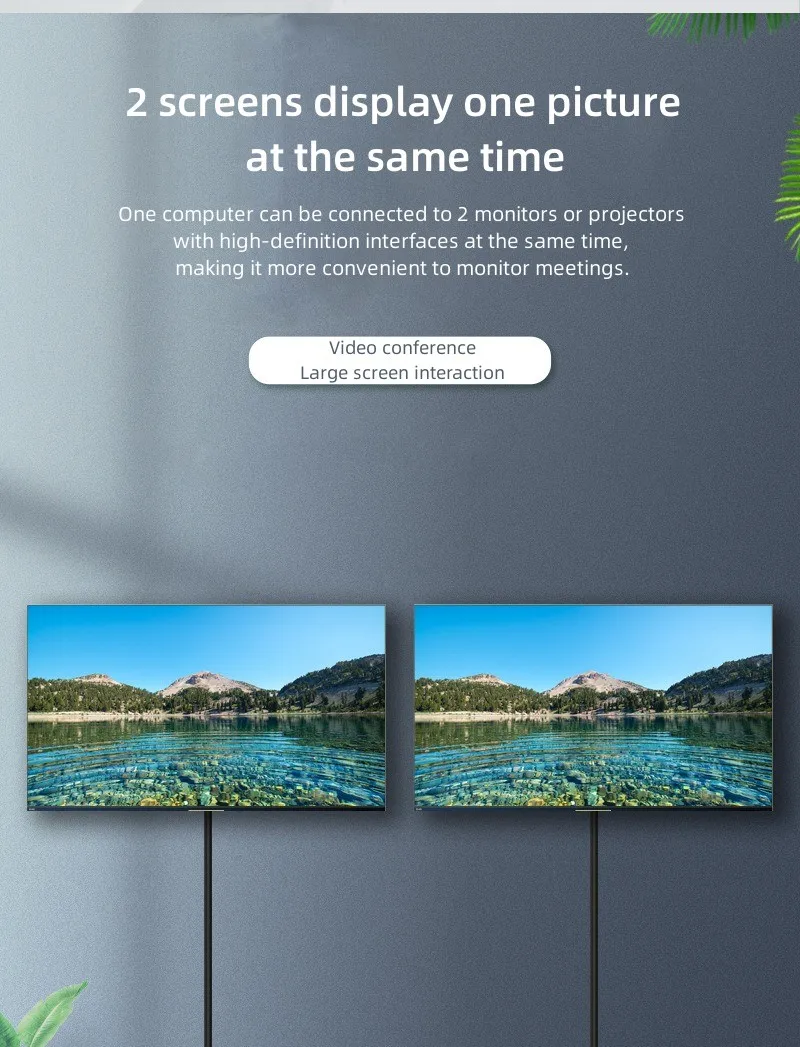 

DT-7023WC 1x2 DVI Splitter 1080P 2 Port 1 Input 2 Output DVI Distributor