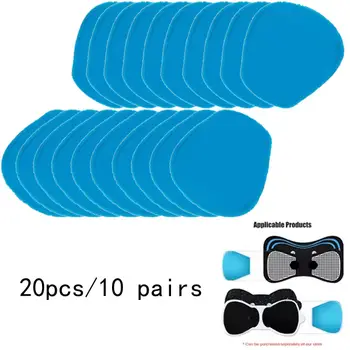 20片/40片裝 EMS水凝膠墊,適用於腹肌訓練器、腹部凝膠貼片、健身頸部按摩器、臀部鍛鍊器,可取代墊片 8 最佳銷售 凝膠墊 - №7