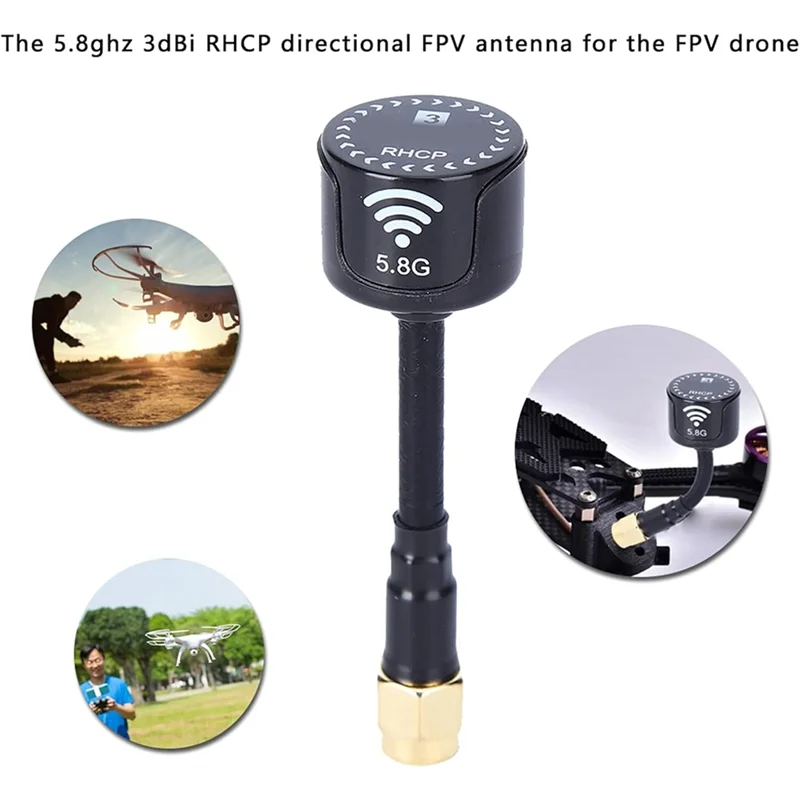 A73E-For FPV Racing Drone Accessories 5.8Ghz SMA Inner Needle-Black Directional Lollipop Super Mini Antenna For RC Parts