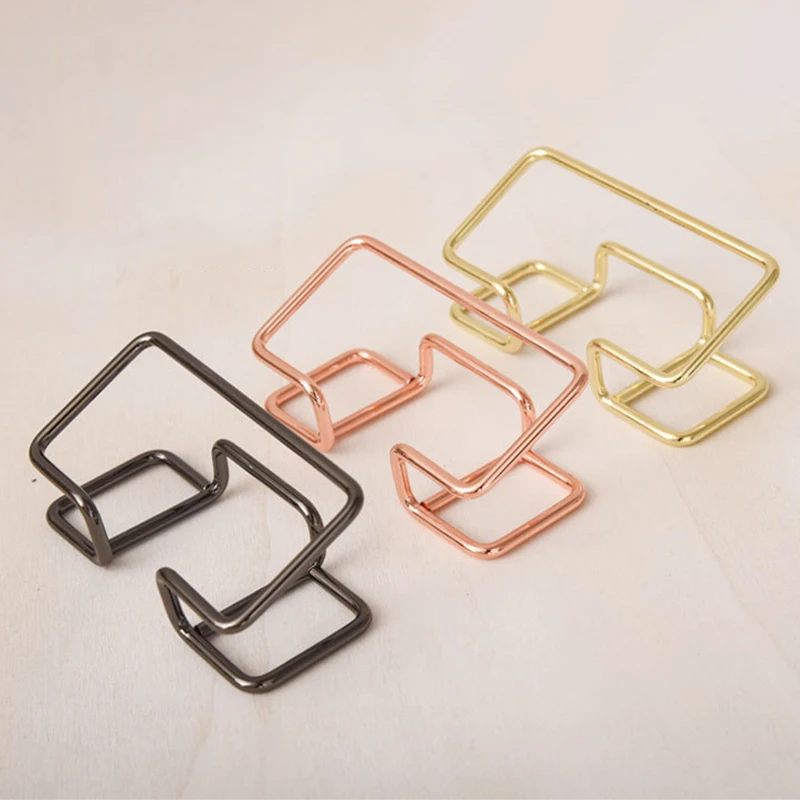Iron Business Card Storage Box Stand Desktop Card Office Gift Display Stand Business Card Holder Desktop Bracket Card