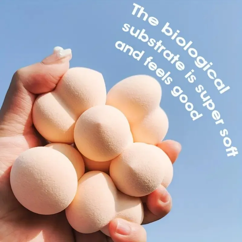 Kolekcja Gąbek do Makijażu - Wielofunkcyjne Gąbki Kosmetyczne do Podkładów w Płynie i w Puderze, Narzędzia do Makijażu do Użytku na Sucho i na Mokro dla Dziewczyn