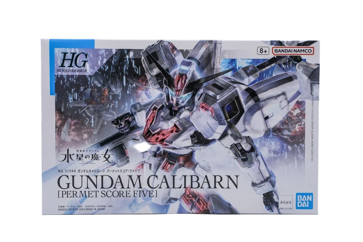 Bandai 1/144 la bruja de la MERCURY HG TWFM PB limitada GUNDAM CALIBARN [PERMET SCORE FIVE] figuras de acción juguetes regalo coleccionable