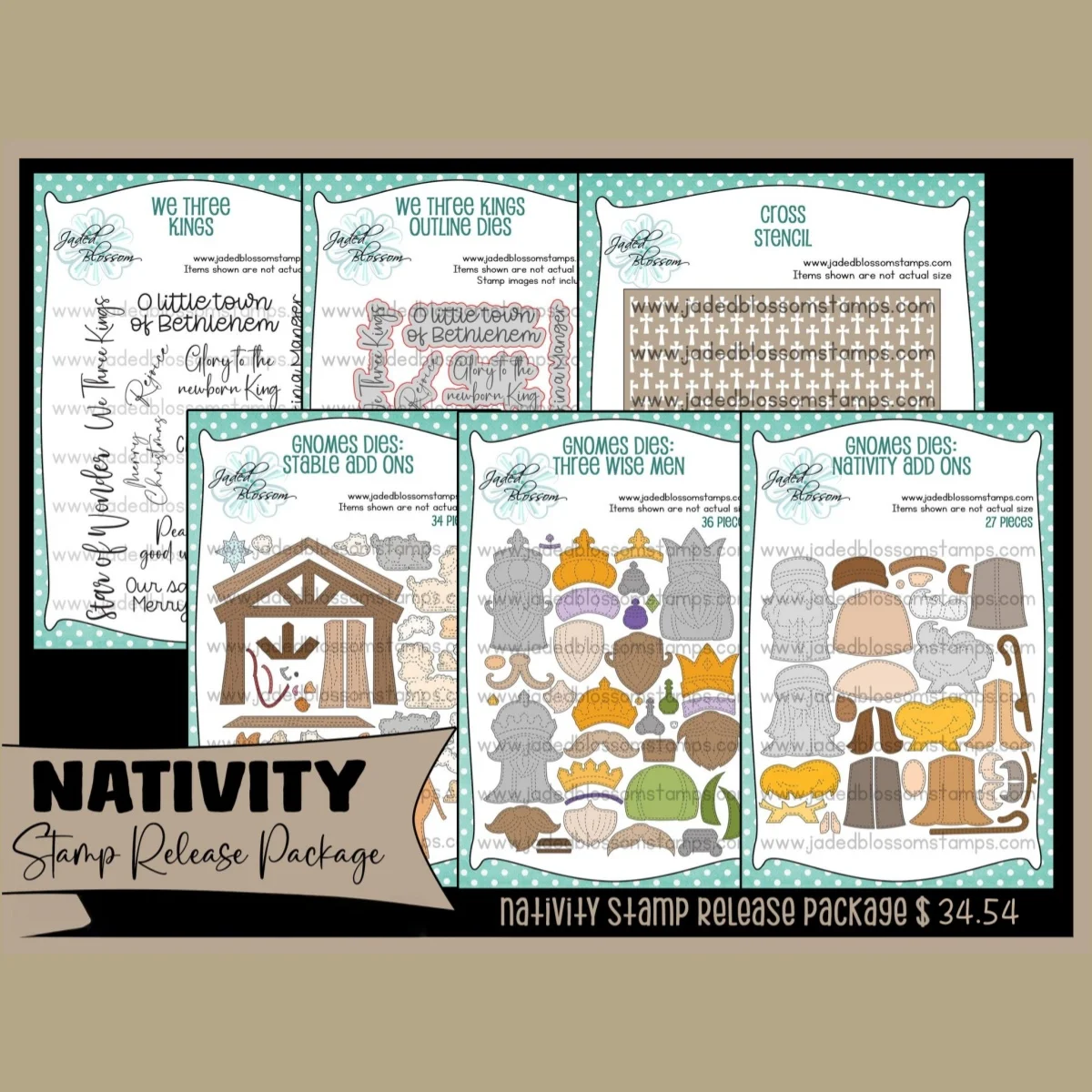 

Kings Wise Men Dwarf Sheep Camel Metal Cutting Dies Clear Stamps Stencil for DIY Scrapbook Embossing Template